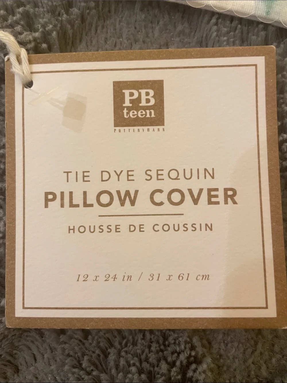 Pottery Barn Teen Tie Dye Sequin Pillow Sham 12 X 24